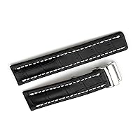 22mm/24mm Leather Strap Watch Band Deployment Clasp For Breitling Navitimer Transocean BA57 A193701 760P2