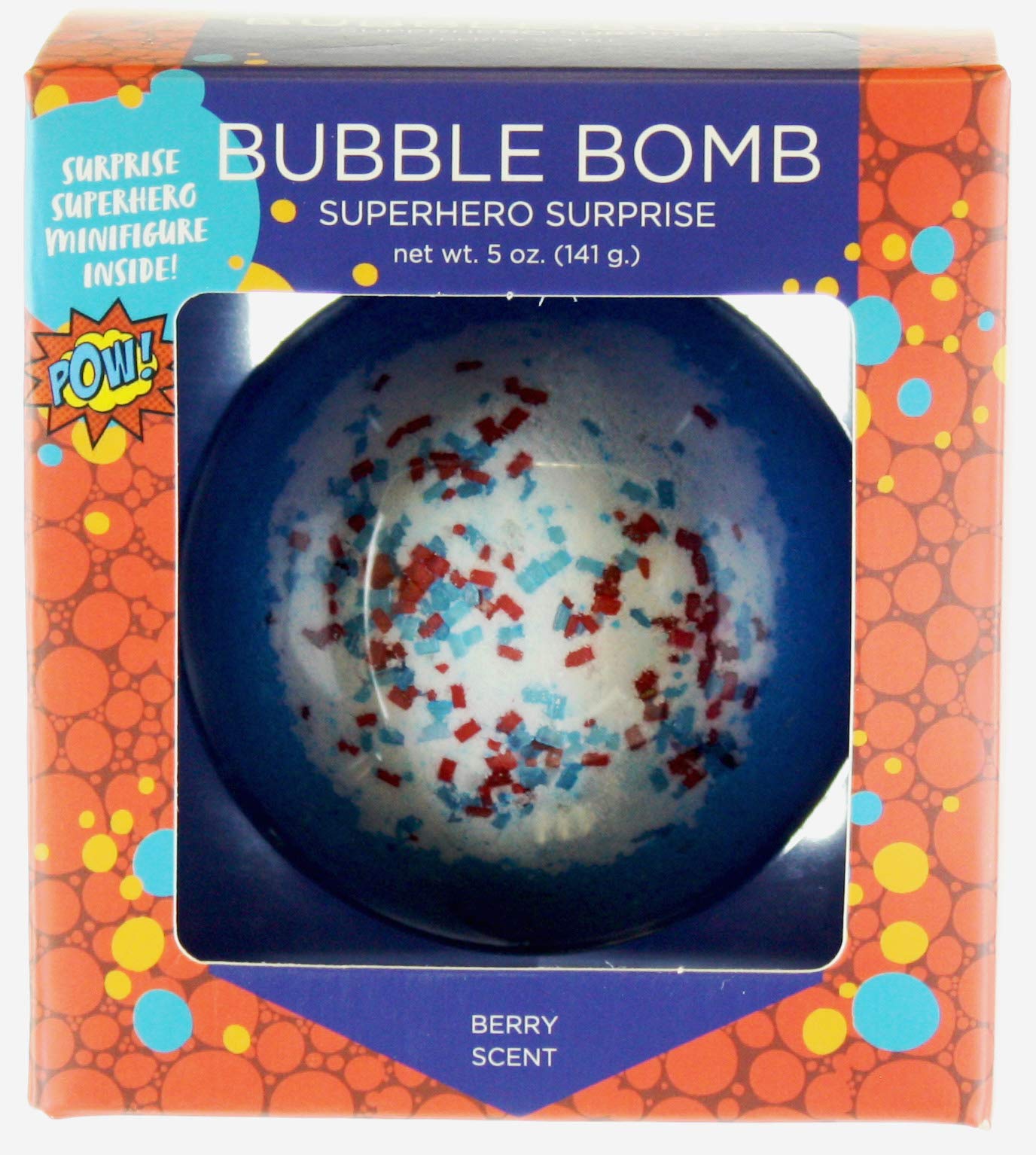 Bath Bombs for Kids with Surprise Superhero Inside - Kids Bath Bombs with Superhero Toys - Fruity Scents, Relaxing Aromas, Safe for Sensitive Skin - Ideal Gift for Girls & Boys by Two Sisters - 1 Pack