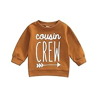Infant Sweatshirt Toddler Crewneck Sweater Newborn Hoodies Baby Boy Girls Clothes Letter Printed Fall Spring Pullover