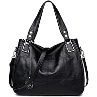 Ladies Leather Handbags Large Capacity Top Handle Messenger Crossbody Shoulder Bags for Womens