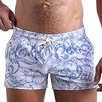 Bang Men's Swimwear - Show Shorts - Stretchy Quick-Dry Elasticated Waitsband Shorter Length Beach Trunks