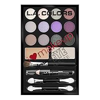 L.A. Colors I Heart Makeup Eyeshadow Palette, Diva, 0.26 Ounce (Pack of 3)