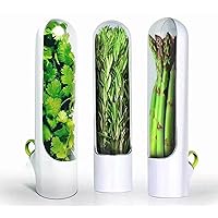 Herb Saver Pod, Cilantro Containers For Refrigerator ,Container Keeper for Freshest Produce, Herb Storage Container for Cilantro, Mint, Asparagus(1 Pack)