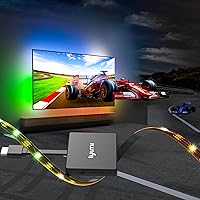 Lytmi TV LED Backlight with HDMI 2.0 Sync Stick Immersive RGBIC Backlight Plug and Play Cuttable TV Light Strips Sync TV Lights for Games Music Movies LDD31