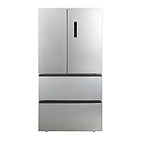 Hamilton Beach HBFR1504 Full Size Counter Depth Refrigerator with Two Freezer Drawers, 17.9 cu ft, Stainless