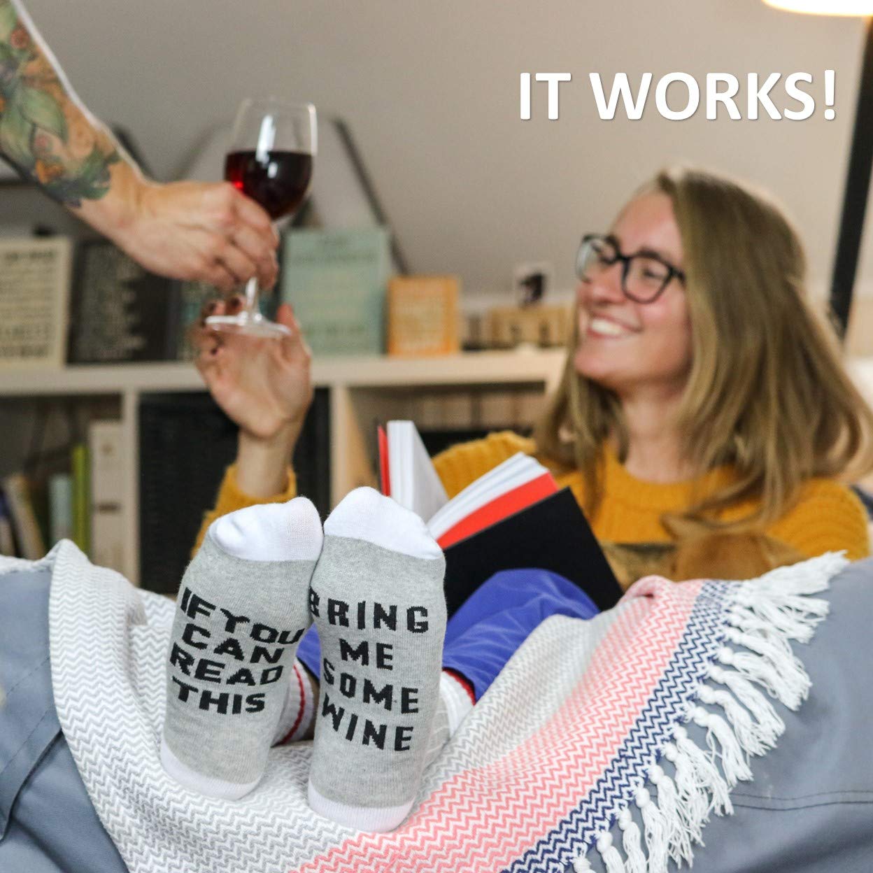 WINE GIFTS FOR WOMEN - Wine Accessories Mothers Day Gifts for Mom. If You Can Read This Bring Me Some Wine