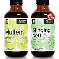 Mullein Leaf and Stinging Nettle Leaf and Root Liquid Extracts - Natural Health Support for Man and Woman - High Potency Herbal Supplements 4 Fl Oz (Pack of 2)