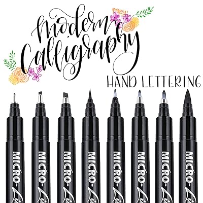 Dyvicl Hand Lettering Pens Calligraphy Brush Pens Art Markers for Beginners  Writing Sketching Art Drawing Illustration