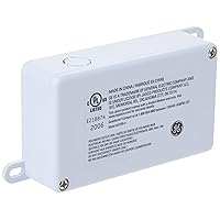 Direct Wire Converter for Linkable Light Fixtures, Junction Box, Control Multiple Lights from One Switch and Eliminate Cords, White, 39971