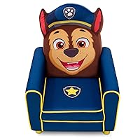 Figural Upholstered Kids Chair, Nick Jr. PAW Patrol Chase,Wood, Blue