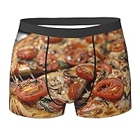 NEZIH tasty pizza Print Mens Boxer Briefs Funny Novelty Underwear Hilarious Gifts for Comfy Breathable