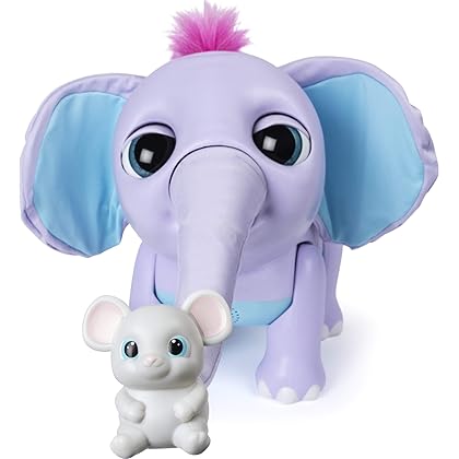 Juno 6047249 Wildluvs, Interactive Baby Elephant with Moving Trunk and Over 150 Sounds and Movements, Mixed Colours