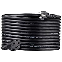 Amazon Basics Extension Cord, 13 Amps, 125V, 20 Foot, Black