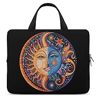 Sun And Moon Travel Laptop Bag Sleeve Case With Handle Shockproof Notebook Briefcase Protective Cover