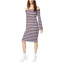 Socialite Womens Striped Midi Dress, Multicoloured, X-Large