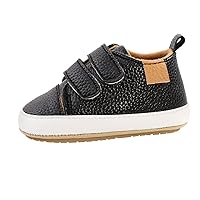Crib Shoes Boy, Infant Baby Girls Boys Walkers Shoes Sneaker Leather Soft Anti-Slip Rubber Sole