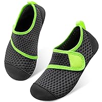 Scurtain Kids Toddler Water Shoes Barefoot Quick-Dry Aqua Socks for Boys Girls Baby with Non-Slip Rubber Sole