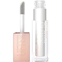 Lifter Gloss, Hydrating Lip Gloss with Hyaluronic Acid, High Shine for Plumper Looking Lips, Pearl, Silver Pearl Clear, 0.18 Ounce