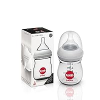 Joovy Boob Baby Bottles Made from Durable, Medical-Grade PPSU with CleanFlow Vent Technology to Prevent Nipple Collapse, Negative Pressure, and Colic Symptoms (5oz)