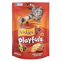 Purina Friskies Playfuls With Chicken and Liver Flavor Cat Treats - (Pack of 6) 6 oz. Pouches