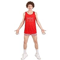 Richard Simmons Costume for Adults, Fitness Guru Outfit, Retro Workout Instructor Costume for Halloween Cosplay