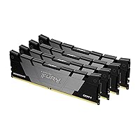 Kingston FURY Renegade 128GB (4x32GB) 3200MT/s DDR4 CL16 Desktop Memory Kit of 4 | Intel XMP | AMD Ryzen | KF432C16RB2K4/128