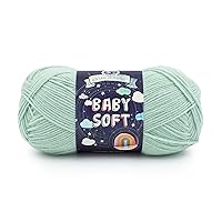 Lion Brand Yarn Baby Soft Yarn, 1 Pack, Dusty Green