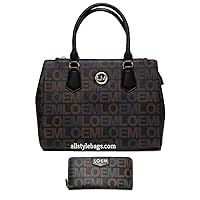 monogrammed signature shoulder wallet Bag set beige off white handbag pocket designer