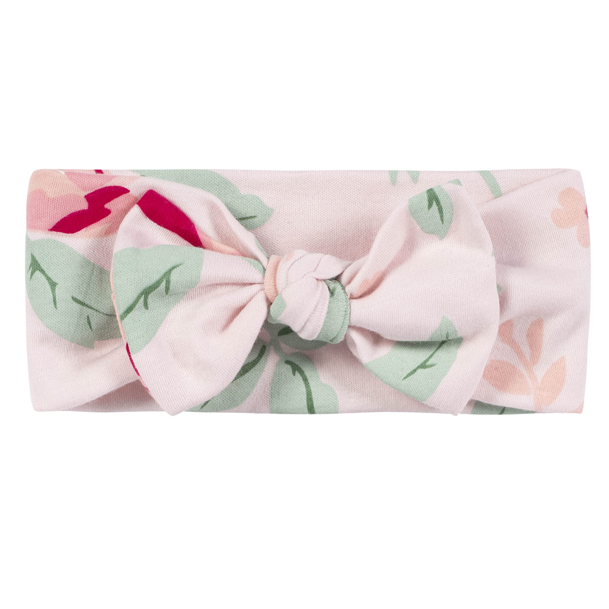 Gerber baby-girls 3-piece Short Sleeve Onesies, Diaper Cover & Headband Set