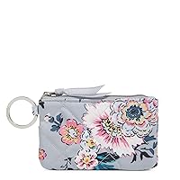 Vera Bradley Performance Twill Deluxe Zip Id Case Wallet with RFID Protection, Parisian Bouquet