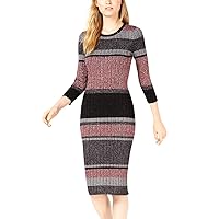 Womens Striped Sweater Dress