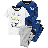 Carter's Baby Boys' 4 Piece PJ Set - Dino