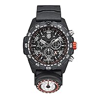 Luminox - Bear Grylls Survival XB.3741 - Mens Watch 45mm - Military Watch in Black Date Function - Chronograph Compass 300m Water Resistant - Sapphire Glass - Mens Watches - Made in Switzerland