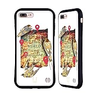 Head Case Designs Sparrow Wild Bird Collage Hybrid Case Compatible with Apple iPhone 7 Plus/iPhone 8 Plus
