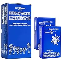 Kids Against Maturity: Card Game for Kids and Families, Super Fun Hilarious for Family Party Game Night, Combo Pack with Expansion #1 and #2