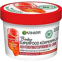 Body Superfood, Hydrating Gel-Cream for Body, With Watermelon & Hyaluronic Acid, Body Gel-Cream for Normal Skin, Vegan Formula, 380ml