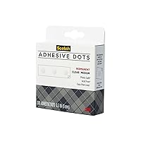 Scotch Adhesive Dots, Medium, 300 Dots/Pack, Easy Dispensing, Permanent, Photo-Safe (010-300M)