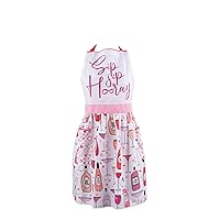 DII Womens Spring & Summer Apron Collection Adjustable, Two Large Pockets & Extra Long Ties