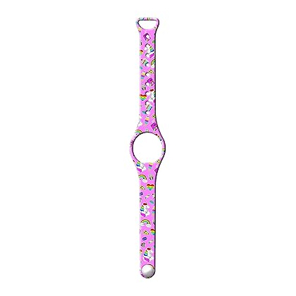 watchitude Watch Band for Move2, Move, and BLIP Watches, Unicorn Treats - Adjustable, For Boys and Girls, Safe Kids Bands, Mix & Match to Customize, Pure Silicone, Colorful, Lightweight, Strong
