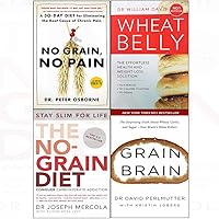 No grain, no pain, wheat belly, no-grain diet, grain brain 4 books collection set