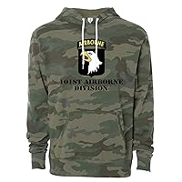 Army 101st Airborne Division Full Color Veteran Pullover Hoodie