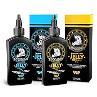 Beard Oil Jelly Kit (2 Scents) - Beard Growth Softener, Moisturizer Lotion Gel with Natural Ingredients - Beard Growing Product (Magic & Gold Scents)