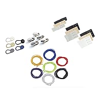 Pregnancy Clothing Accessory Kit - 26 Essentials: 9 Bra Band Stretch Extender, 10 Variety Button Pant Extenders, 7 Elastic Shoelaces