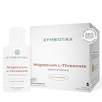 Magnesium L-Threonate 1300mg, Liposomal Delivery, Focus Memory Brain Support, Magnesium Supplement for Sleep, High Absorption, Keto, Vegan, Gluten Free, Vanilla Creme, 30 Day Supply