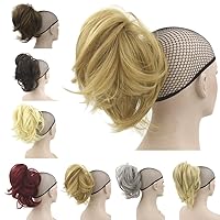 Short Hair Pieces and Ponytails for Women Claw Clip in Hair Extension Short Curly Synthetic