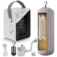 Electric Portable Clothes Dryer | 1000W Multi-Use Mini Heater & Aroma Diffuser for Home, Apartment, Dorm, Travel & RV Camping | Suitable for Drying Clothes, Dresses, Shoes, Hats & Gloves