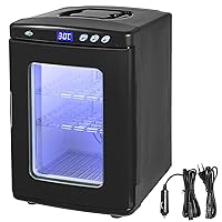 Black Reptile Egg Incubator 25L Capacity Mini Digital Incubator ReptiPro 6000 Portable Reptile Incubator Cabinet Style with Heating and Cooling 5-60°C 12V/110V Work for Small Reptiles