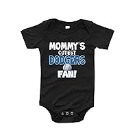 Baby's Mommy's Cutest Dodgers Fan Bodysuit, Baby Dodgers Fan