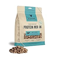 Vital Essentials Freeze Dried Raw Protein Mix-in Dog Food Topper, Beef Mini Nibs Topper for Dogs, 18 oz