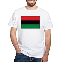 CafePress The Red, Black and Green Flag T Shirt White Cotton T-Shirt